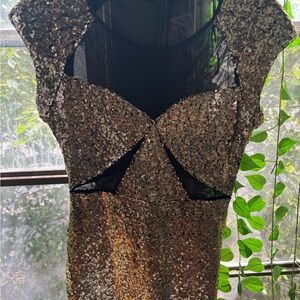 Elegant Sequin Evening Dress